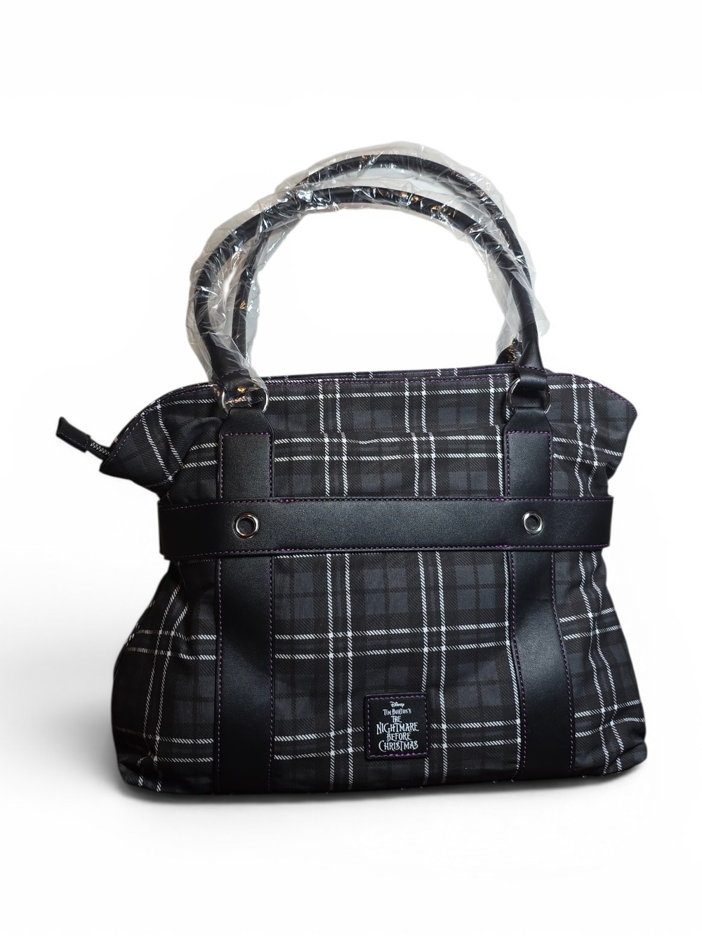 Disney Nightmare Before Christmas Jack Plaid Satchel Bag NWT - Picture 3 of 3